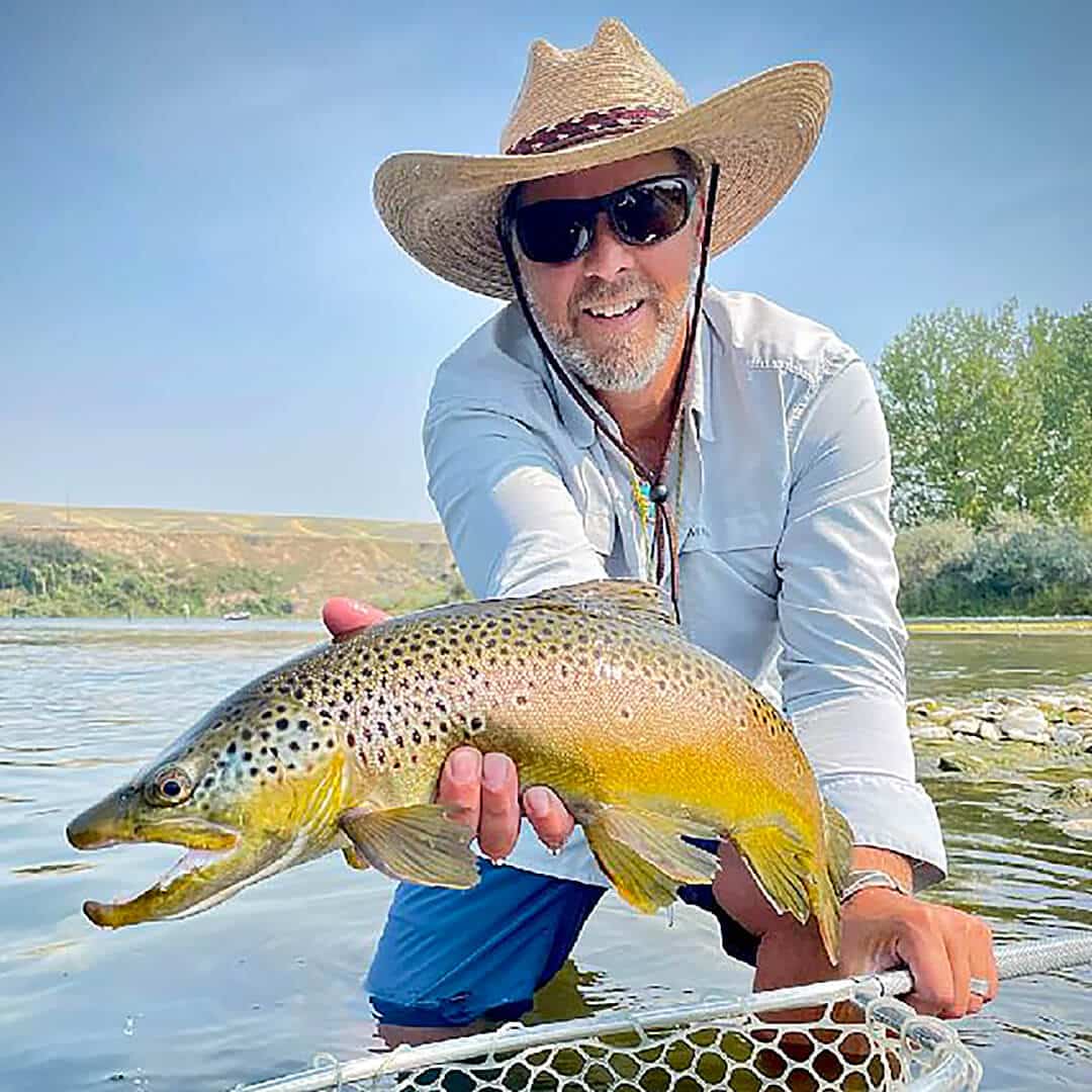 Fishing for wild brown trout, River Robe, Ballinrobe, County Mayo, Ireland.  - SuperStock